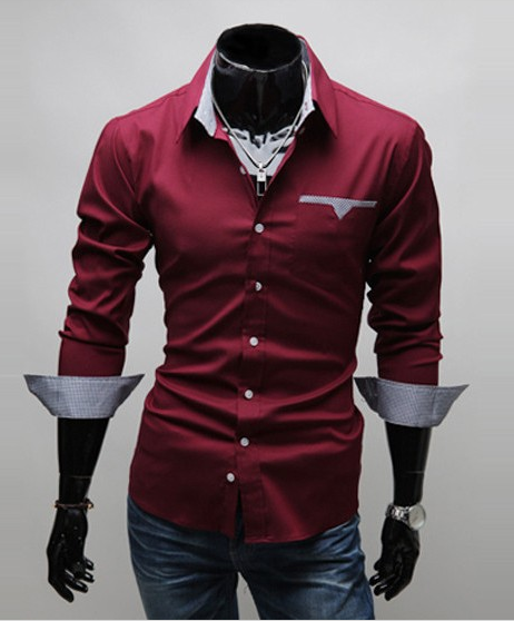male red slim fit dress shirt, camisa social vermelha, camisa slim fit vermelha